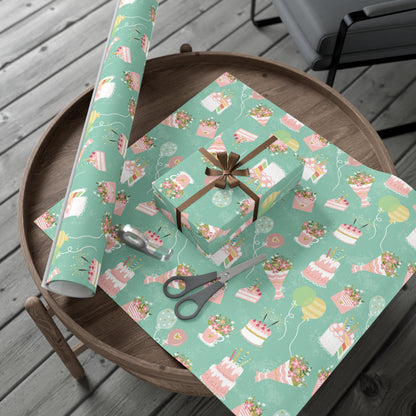 Floral Birthday Wrapping Paper, Gifts for Mom