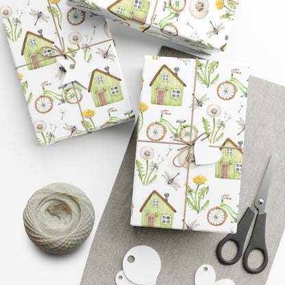 All Occassion Spring Cottage Charm Wrapping Paper