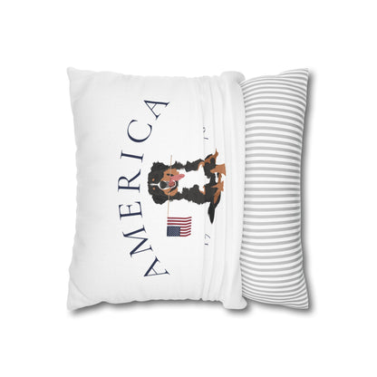 Double Sided Patriotic Bernese Mountain Dog with 2 Different Summer Graphics