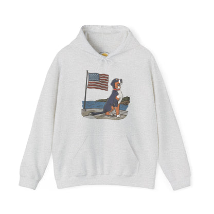 2025 New Summer Swissy Unisex Hooded Sweatshirt, Swissy Summer Hoodie, Greater Swiss Mountain Dog, Cartoon Swissy Character