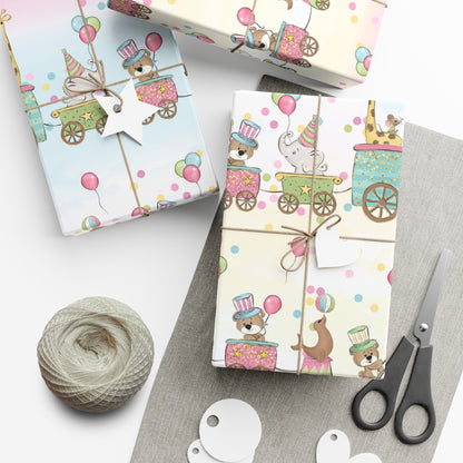 Pink Circus Baby Shower & Birthday Wrapping