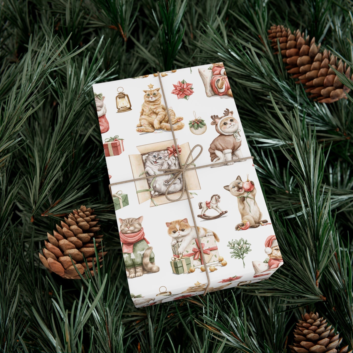 Christmas Cats Gift Wrap