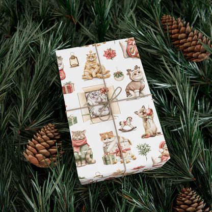 Christmas Cats Gift Wrap