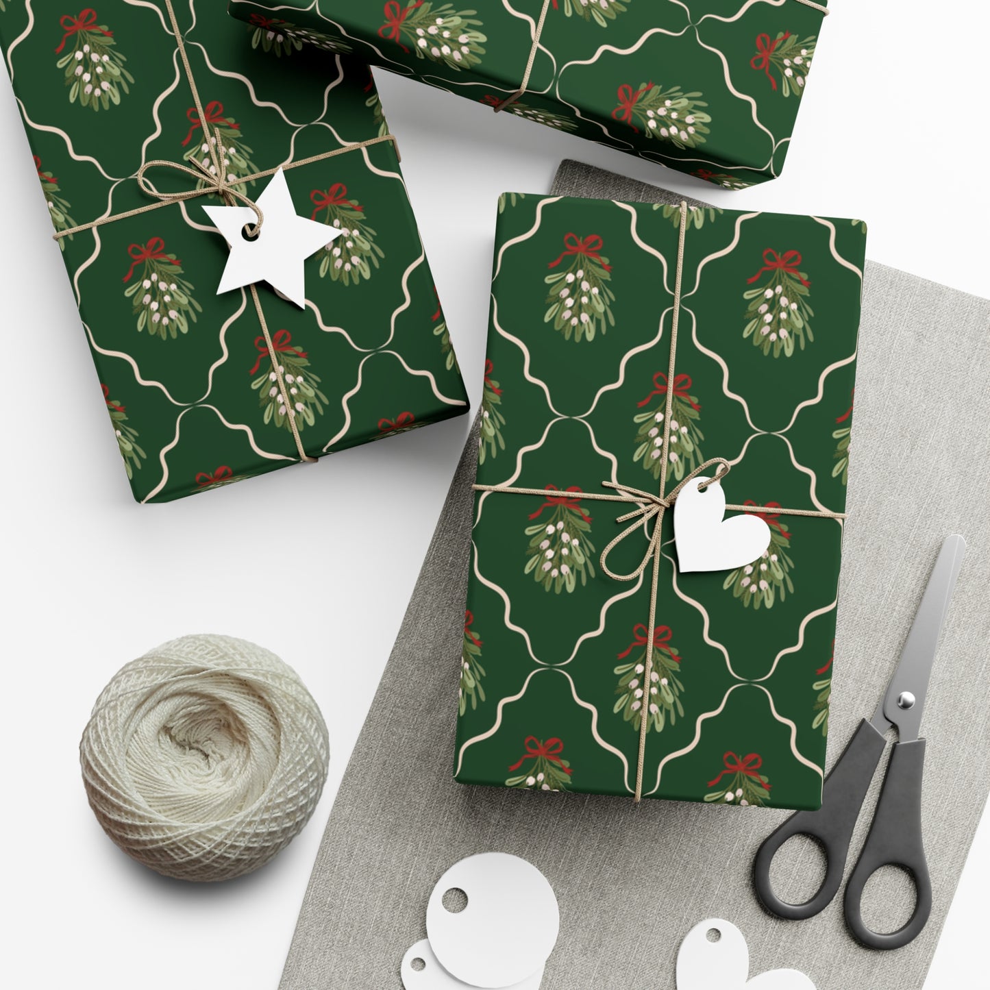 Christmas Mistletoe Wrapping paper