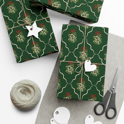 Christmas Mistletoe Wrapping paper