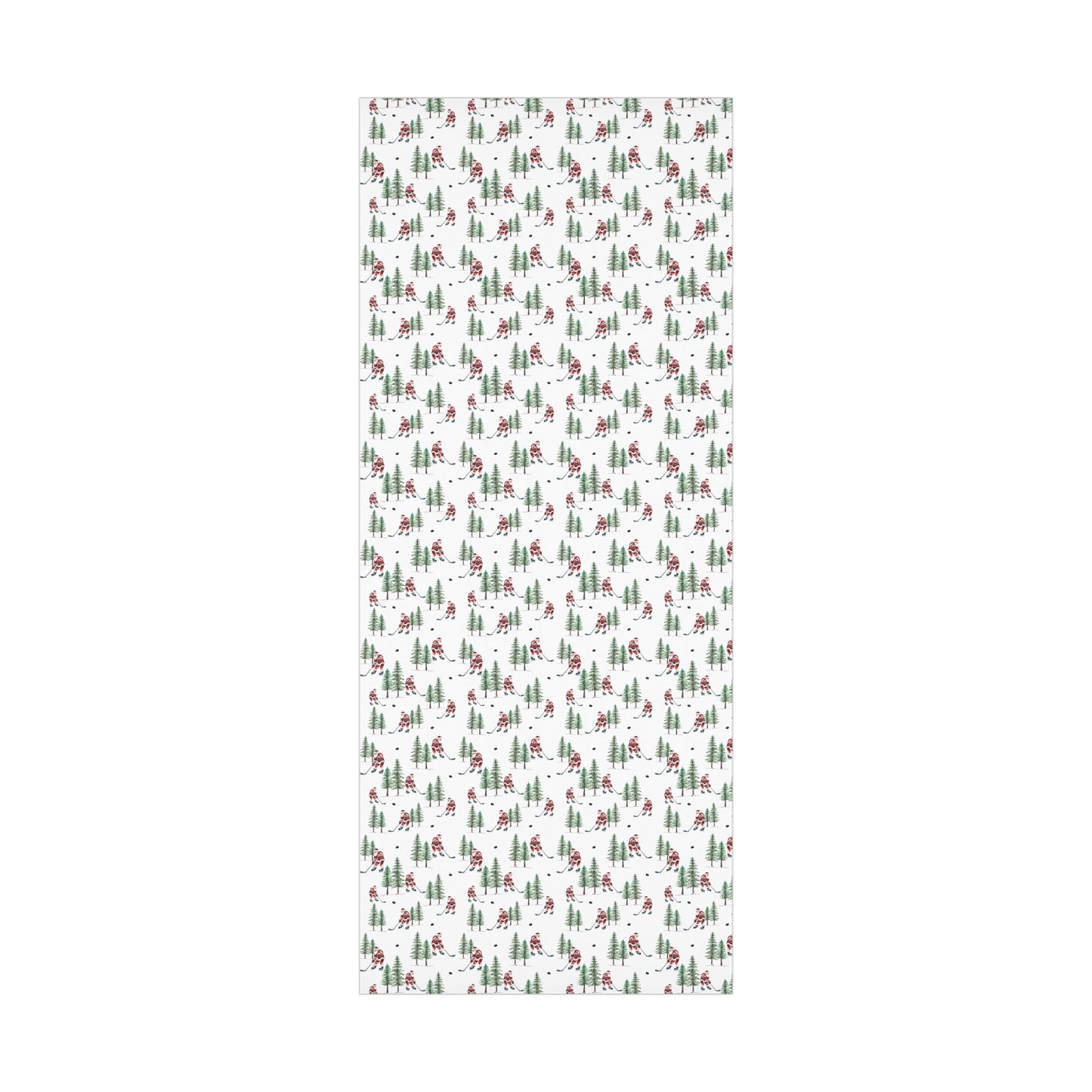 Hockey Santa Christmas Wrapping Paper