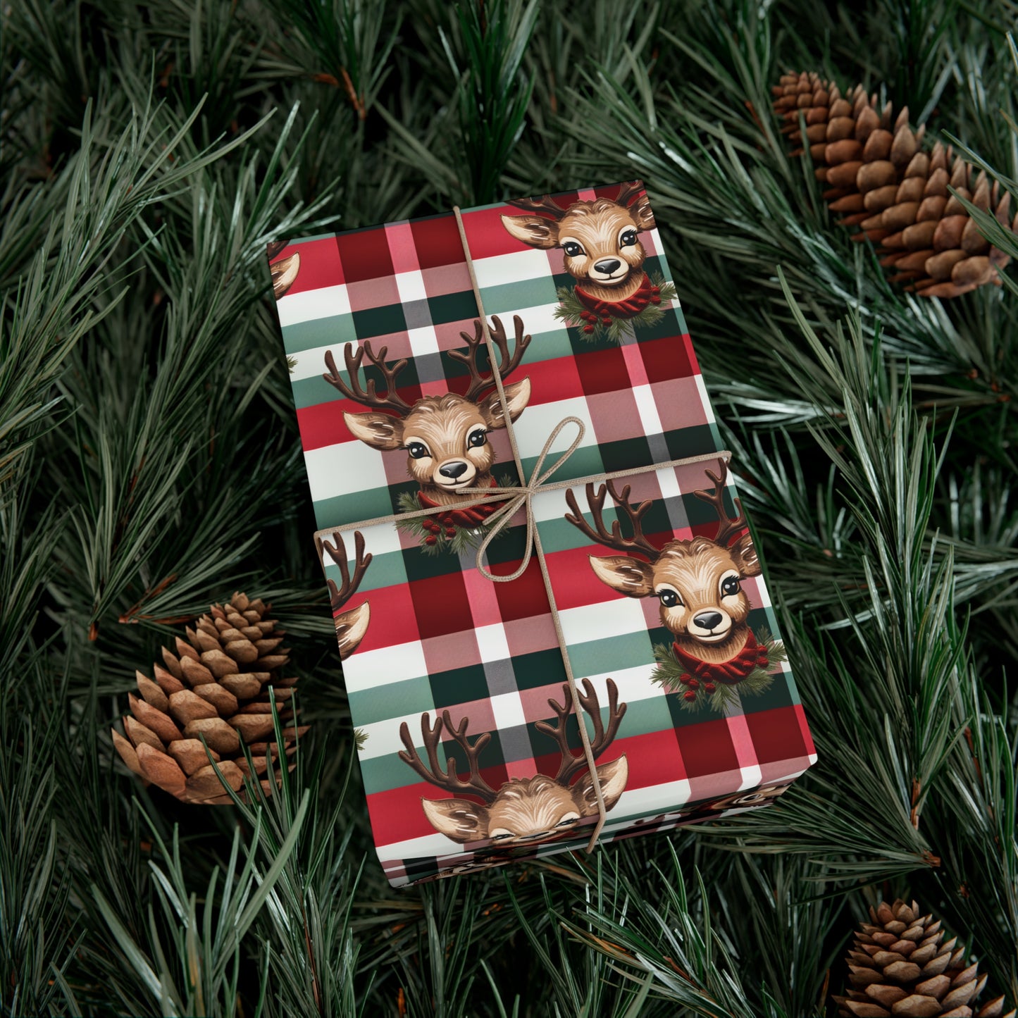 Christmas Reindeer Gift Wrap