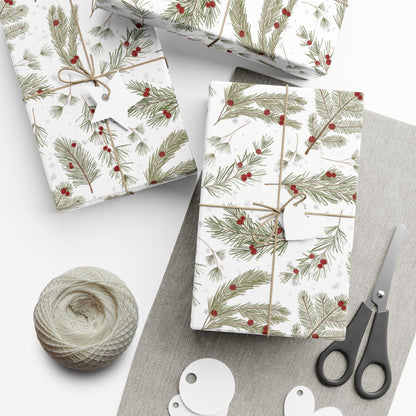 Christmas Greens & Berries Wrapping