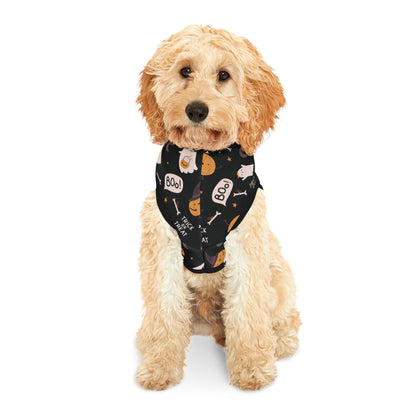 Spooky Halloween Hoodie, Dog Costume Pet Hoodie, Trick or Treat Halloween Dog Hoodie, Cute Spooky Dog