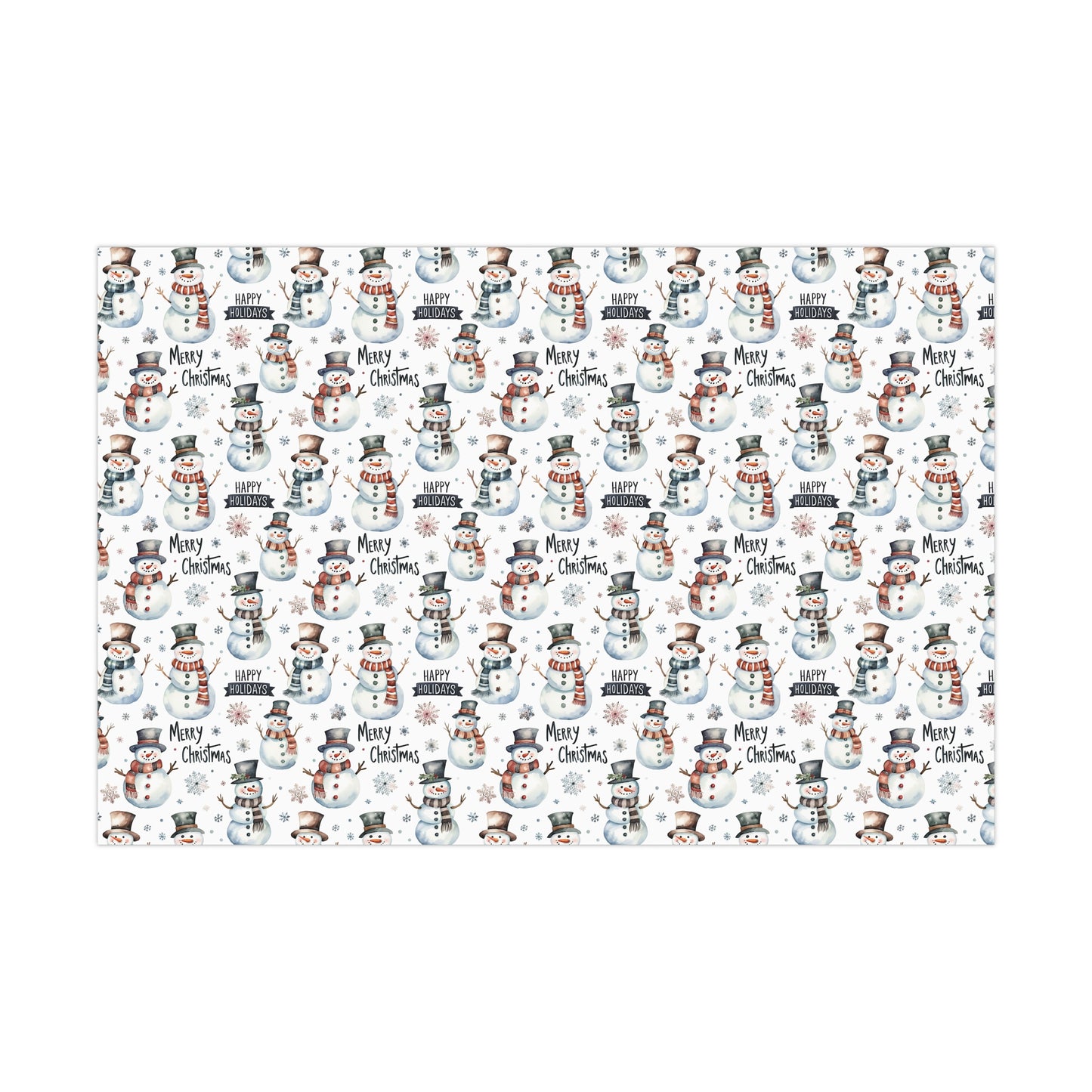 Snowman Christmas Wrapping Paper