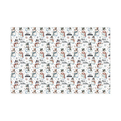 Snowman Christmas Wrapping Paper
