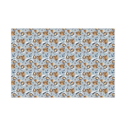 Sailor Teddy Bear Wrapping Paper