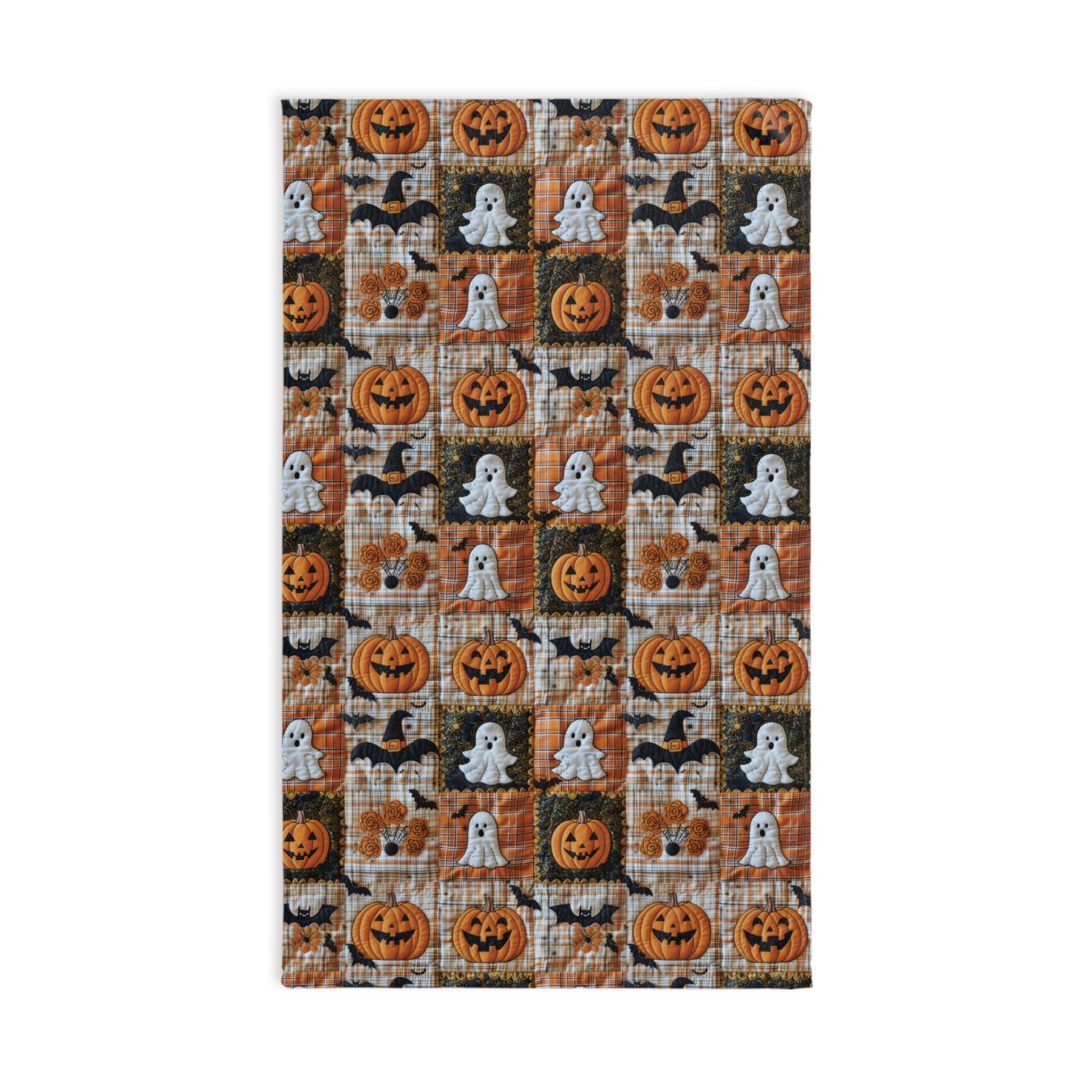 Halloween Faux 3D Quilted Hand Towel