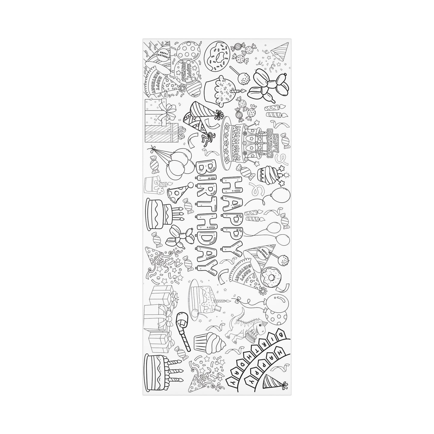 Birthday Giant Coloring Poster