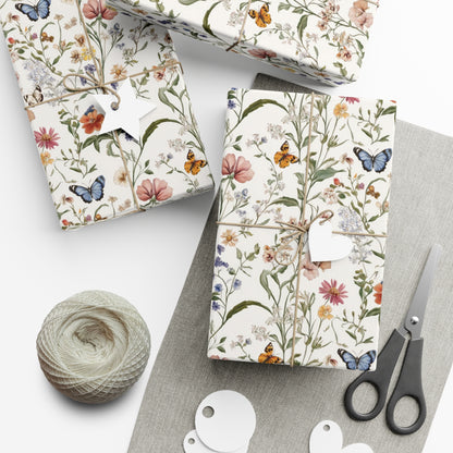 Wildflowers & Butterflies Wrapping Paper