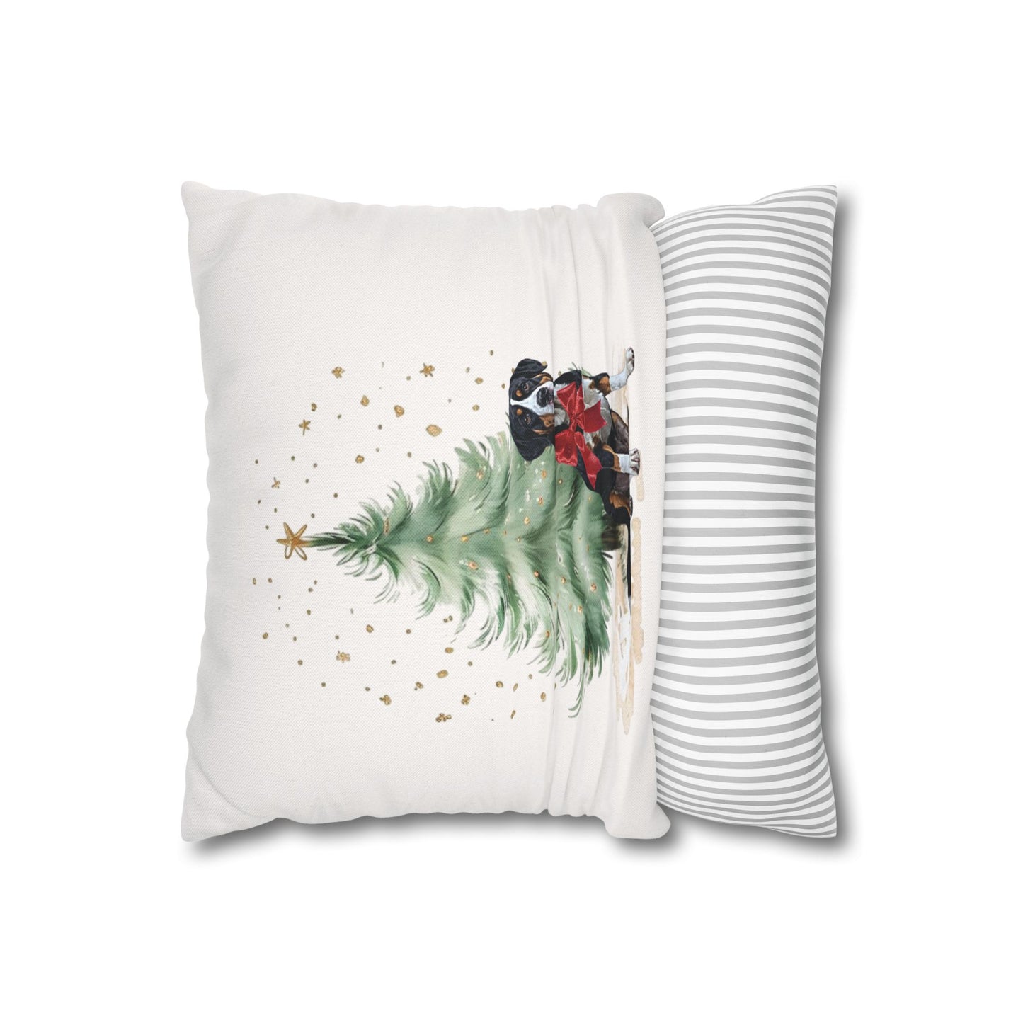 Christmas Swissy Gift Pillow Cover, Double Sided Print