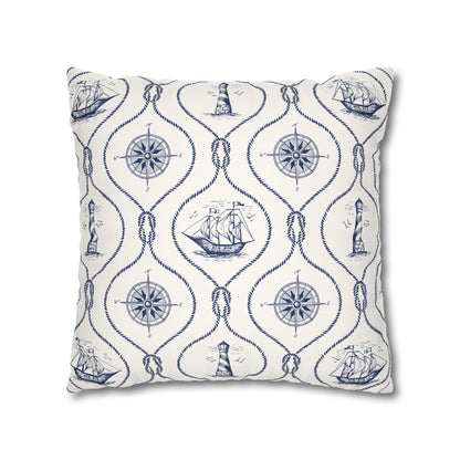Nautical Summer Pillow Cover, Summer Home Decor, Boat House, Beach House, Marina
