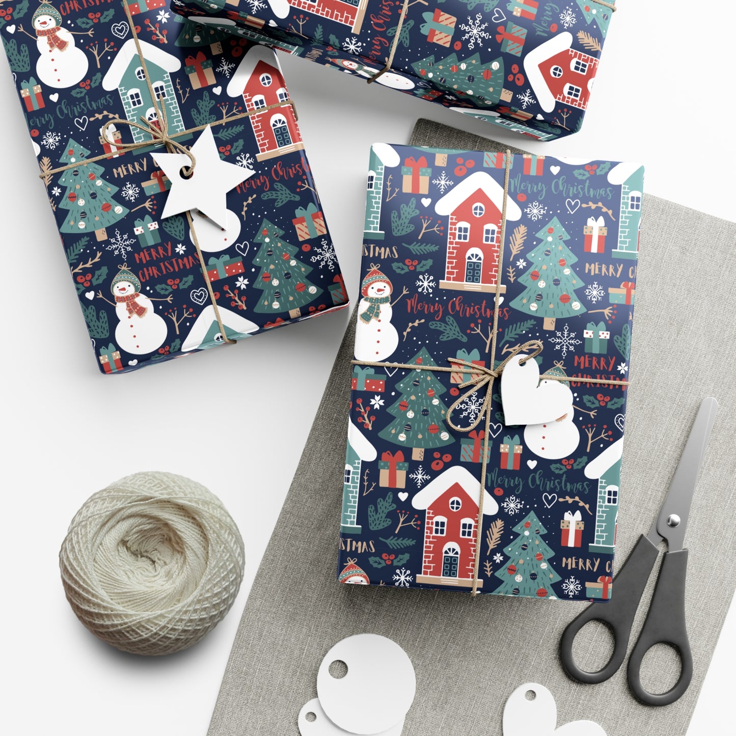 Christmas Village Gift Wrap