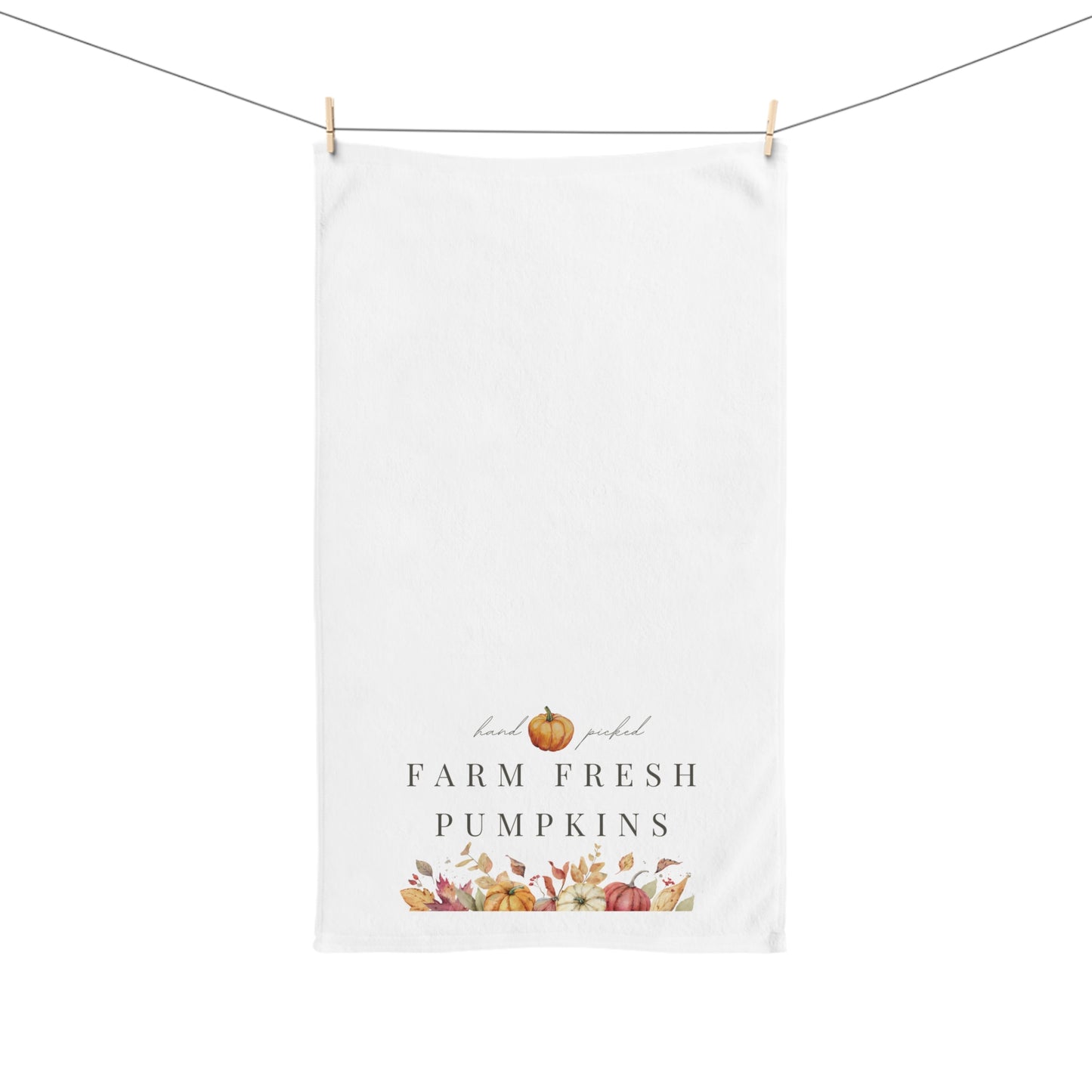 Pumpkin Bouquet Farm Fresh Fall Hand Towel