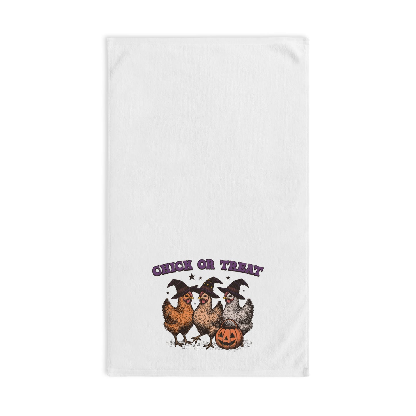 Funny Halloween Chicken Fall Hand Towel