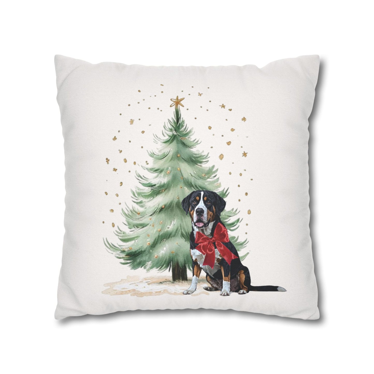 Christmas Swissy Gift Pillow Cover, Double Sided Print