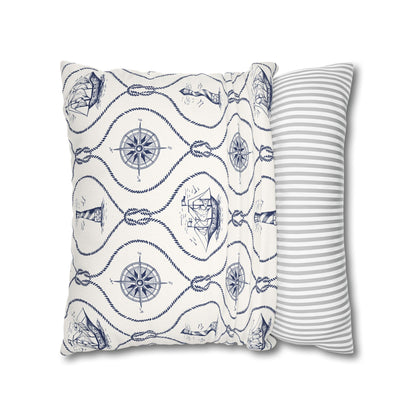 Nautical Summer Pillow Cover, Summer Home Decor, Boat House, Beach House, Marina
