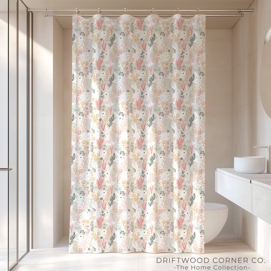 Spring Rabbit Shower Curtain