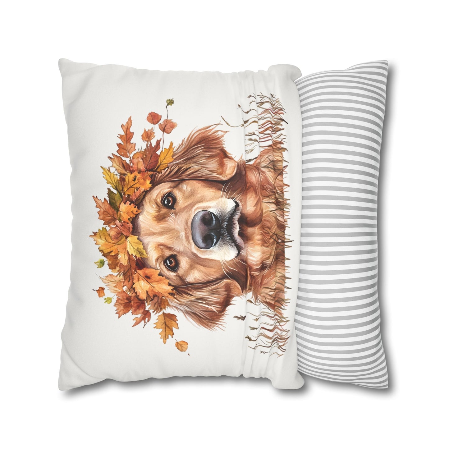 Premium Faux Suede Golden Retriever Pillow Cover