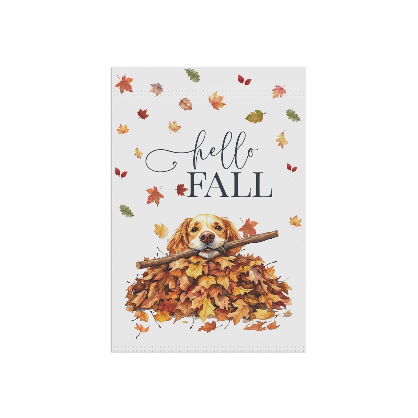 Spaniel Fall Garden Flag