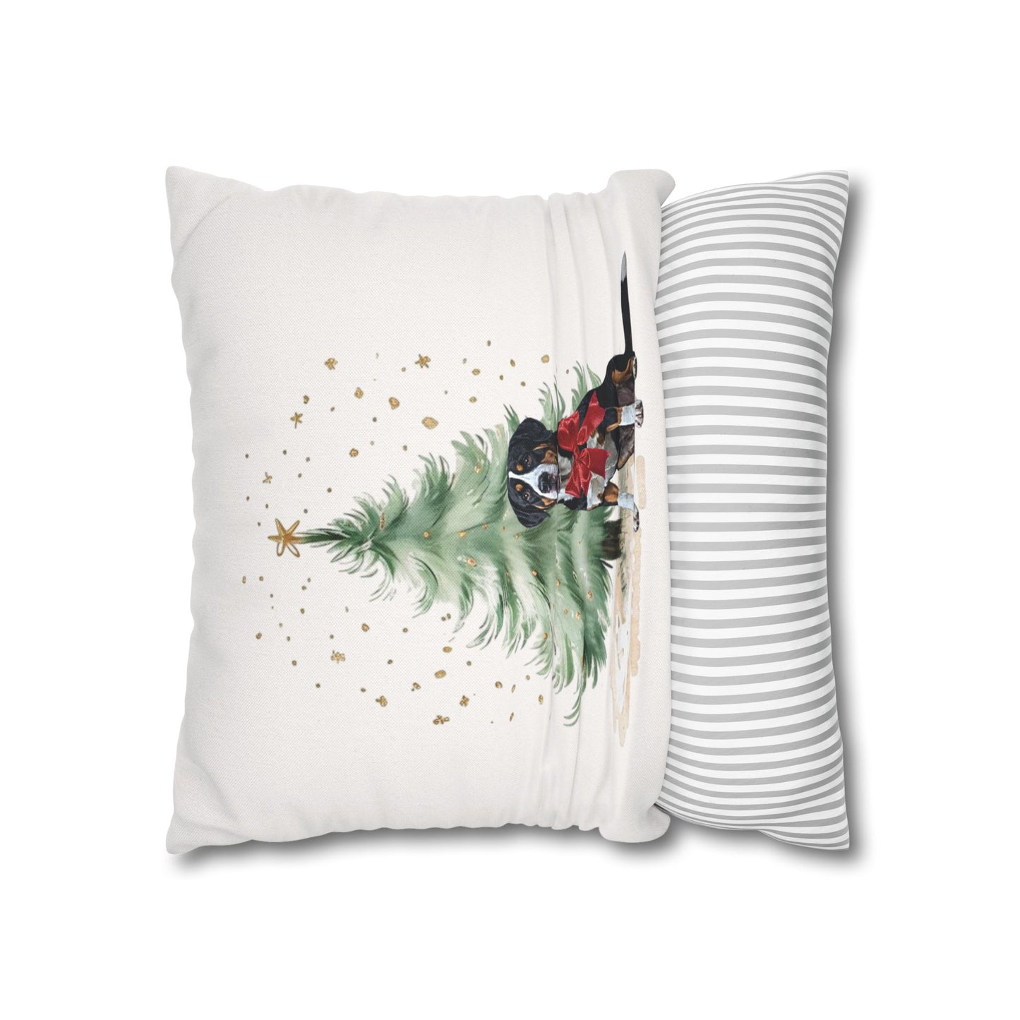 Christmas Swissy Gift Pillow Cover, Double Sided Print