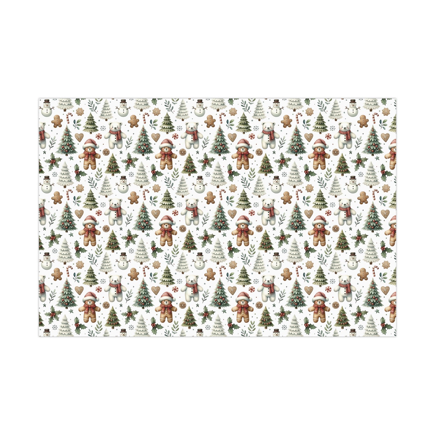 Teddy Christmas Wrapping Paper