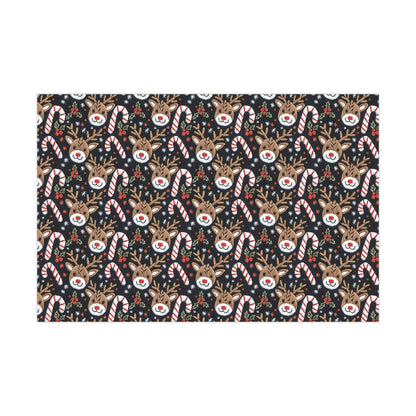 Faux 3D Knitted Reindeer