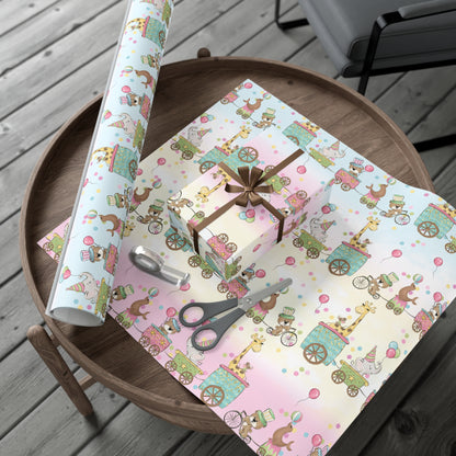 Pink Circus Baby Shower & Birthday Wrapping