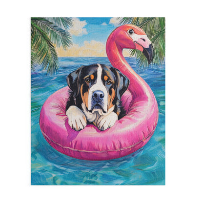 Watercolor, hand drawn Summer Swissy Puzzle