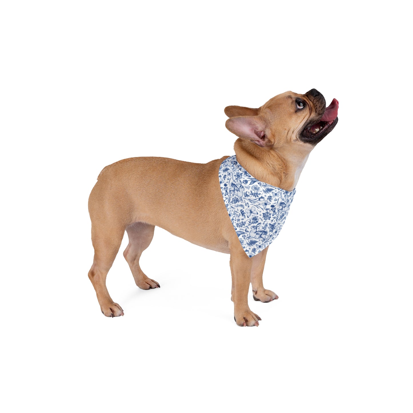 Blue Toile Easter Dog Bandana,Spring Dog Bandana, Grand Millennial Dog Pup