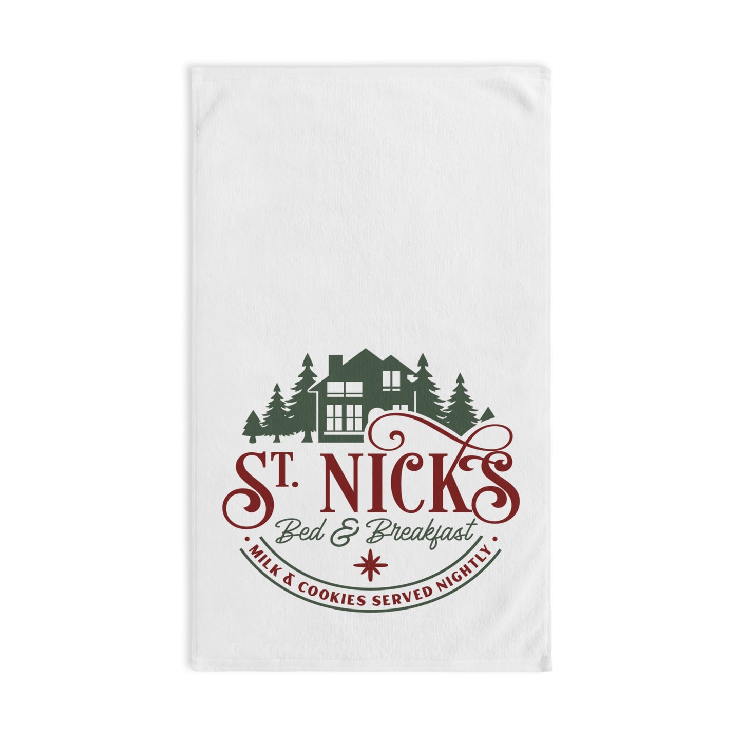 St. Nick's B&B Christmas Hand Towel