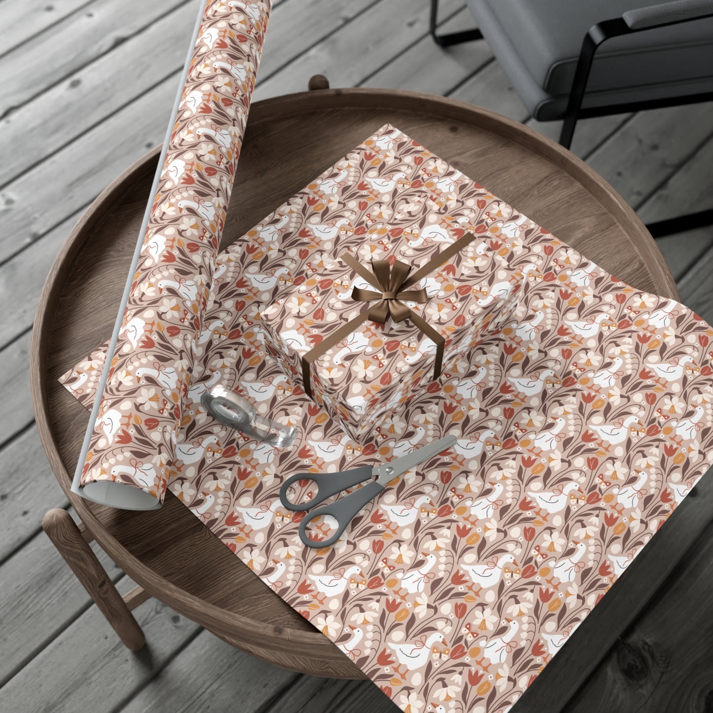 Fall Geese Wrapping Paper