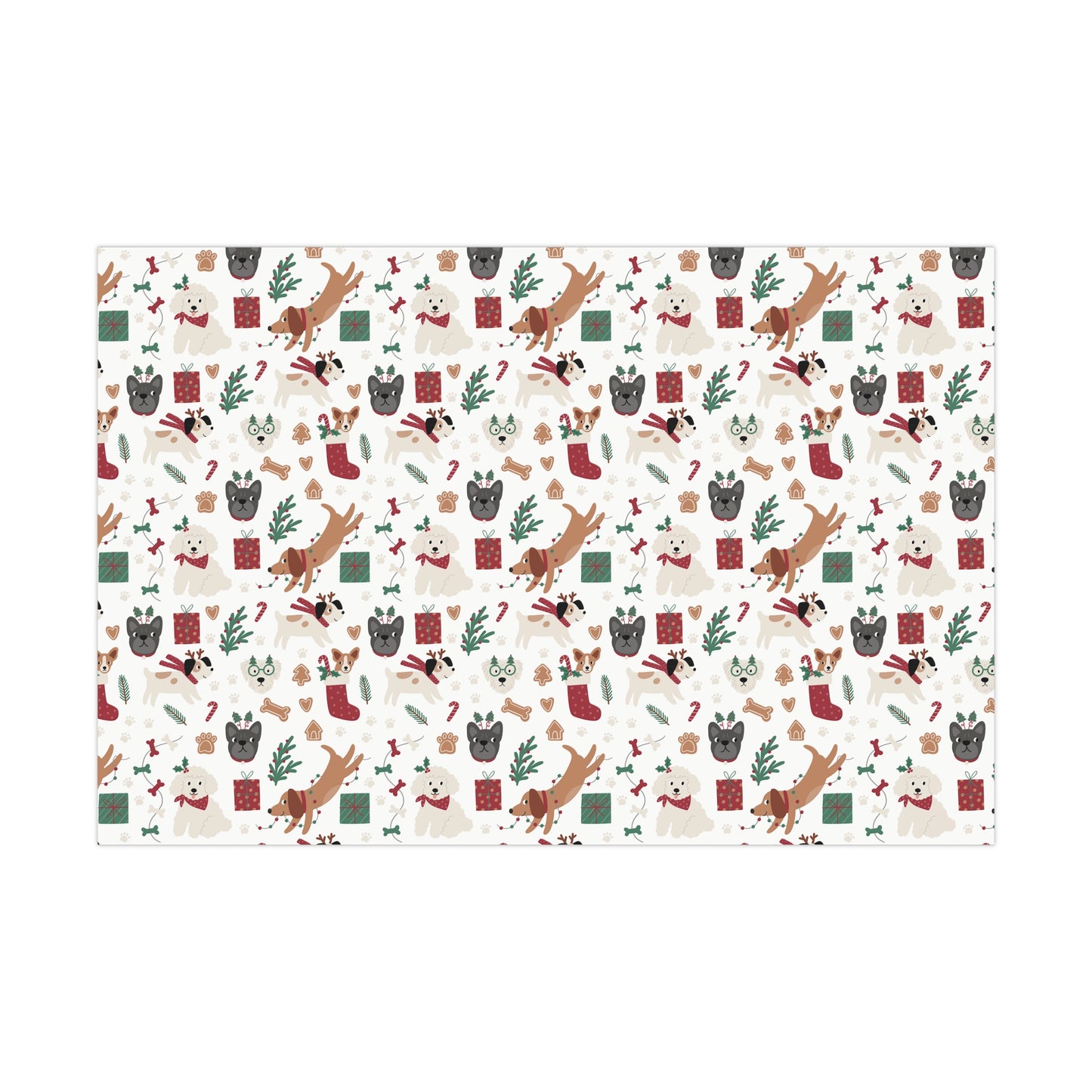 Christmas Dogs Gift Wrap