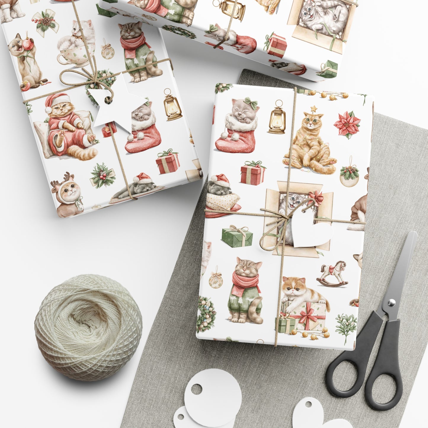 Christmas Cats Gift Wrap