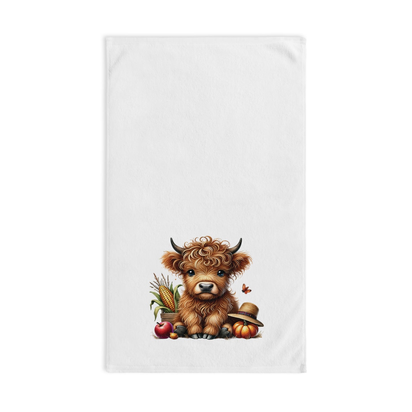 Highland Cow Fall Hand Towel