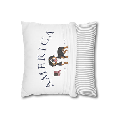 Double Sided Patriotic Greater Swiss Mountain Dog with 2 Different Summer Graphics, Swissy, GSMD
