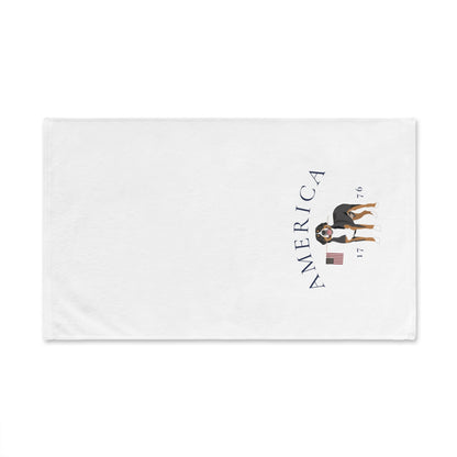 Greater Swiss Mountain Dog Summer Patriotic Hand Towel for Bath and Kitchen