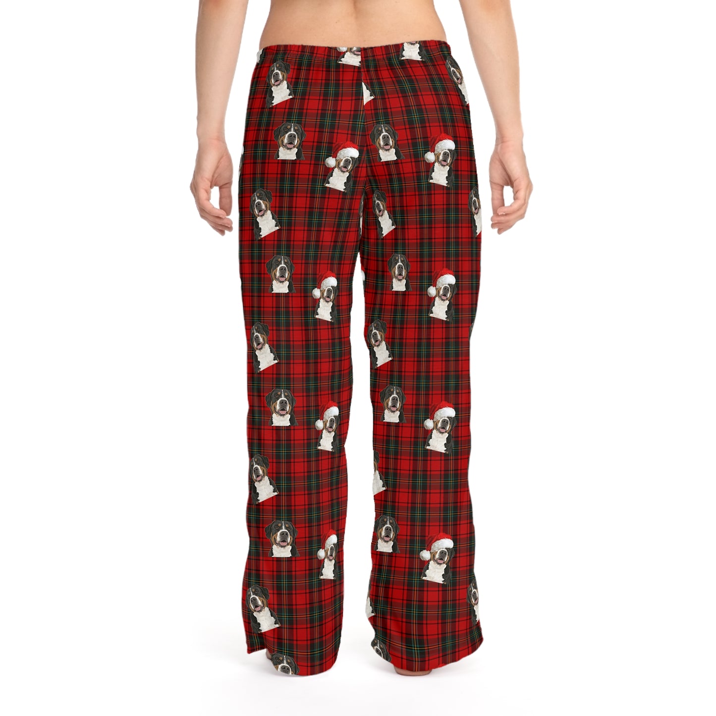 Women's Greater Swiss Mountain Dog Funny Christmas Pajama Pants