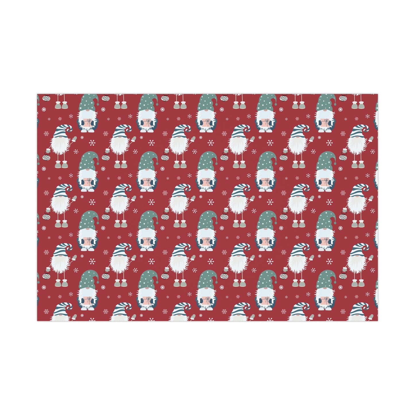 Christmas Gnome Gift Wrap