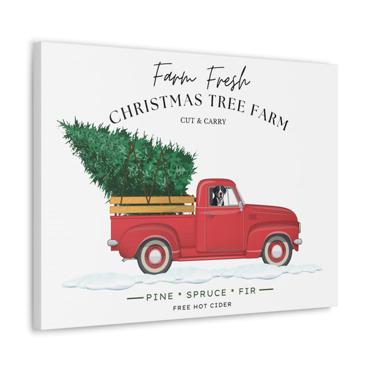 (No Frame) Swissy Tree Farm Wrapped Canvas