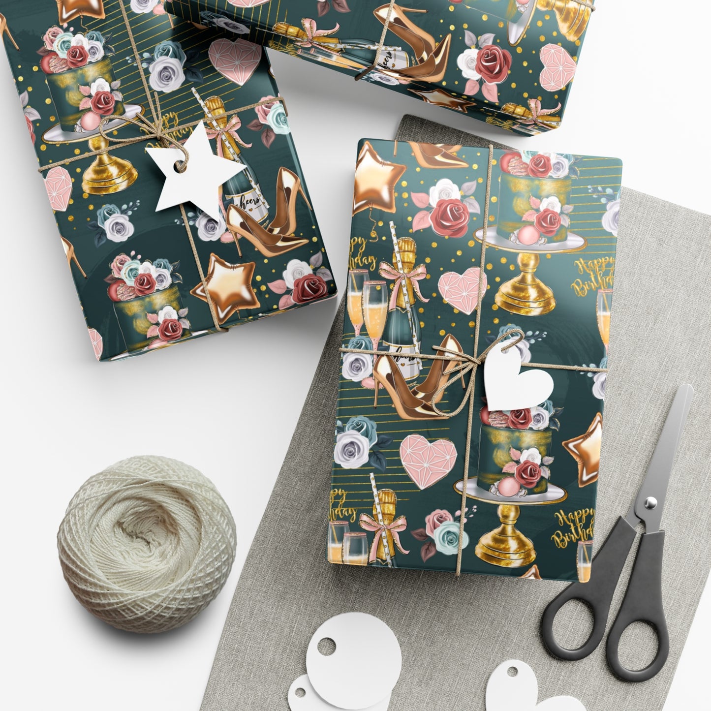 Birthday Champagne Wrapping Paper