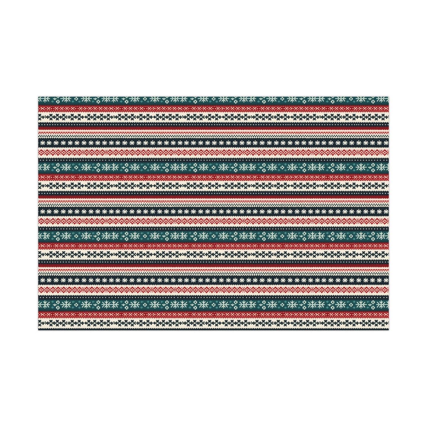 Fair Isle Christmas Gift Wrap