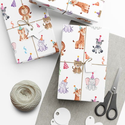 Party Animals Safari Wrapping Paper