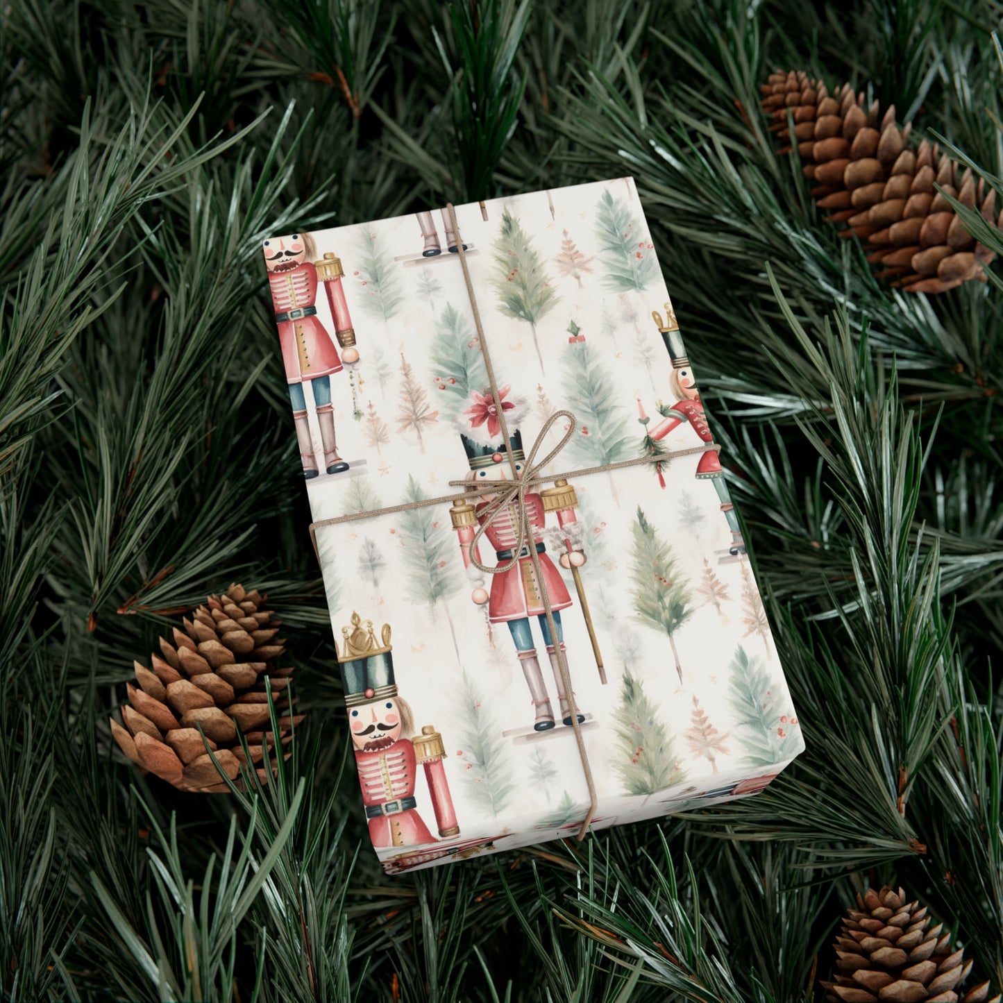 Alternate Large View Nutcracker Christmas Gift Wrap