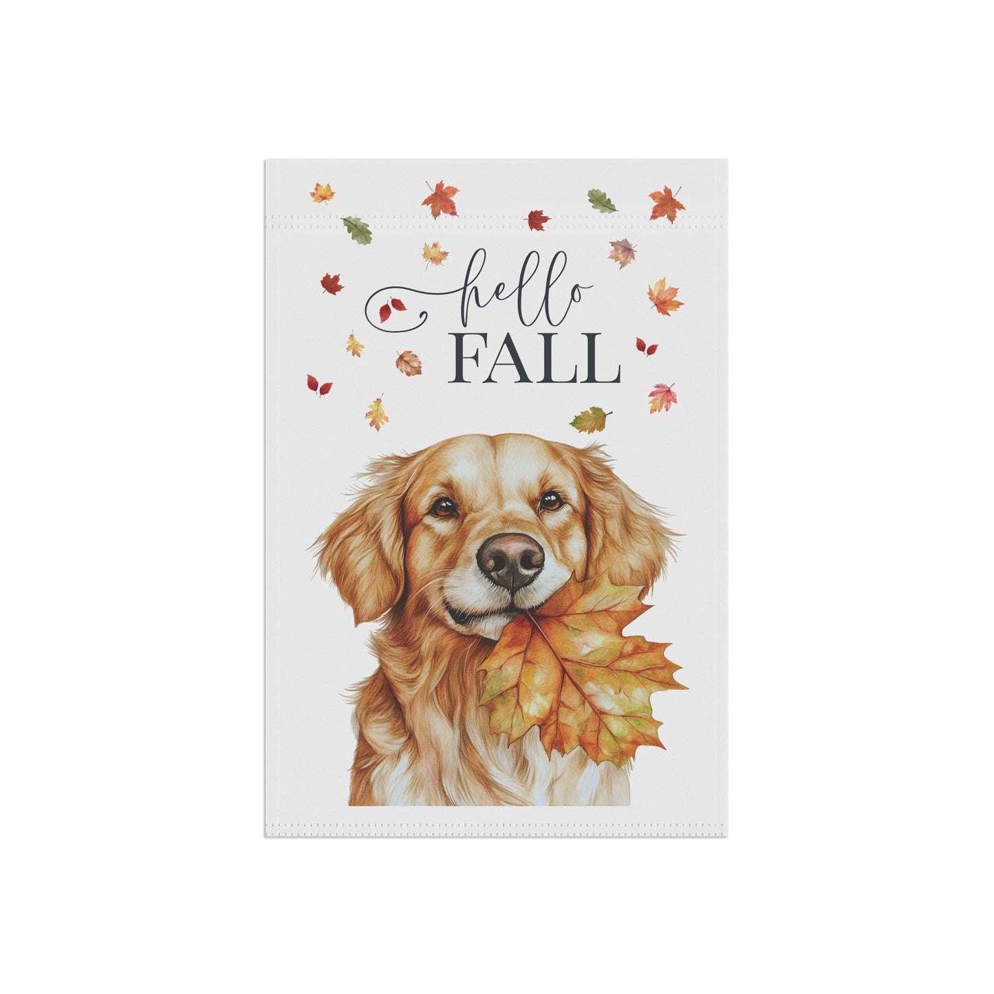 Golden Retriever Fall Garden Flag